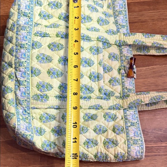 Vera Bradley Floral Quilted Tote Bag - Yellow and Blue - Picture 6 of 9